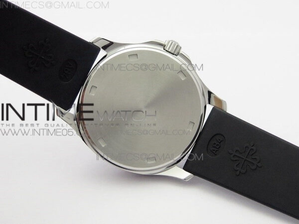 Aquanaut 5067A SS PPF 1:1 Best Edition Black Textured Dial on Black Rubber Strap AE23 (Free a box) - Image 19