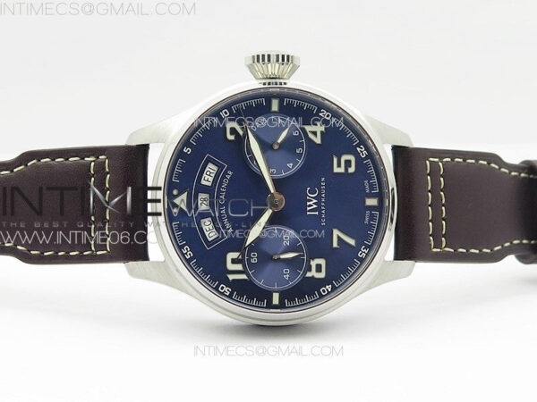 Big Pilot Annual Calendar SS IW5027 "Le Petit Prince" AZF 1:1 Best Edition Blue Dial on Black Leather Strap A52850 - Image 3