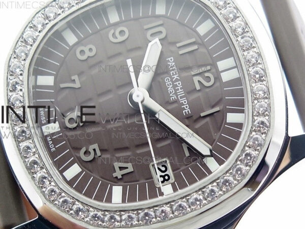 Aquanaut 5067A SS PPF 1:1 Best Edition Light Brown Textured Dial on Brown Rubber Strap AE23 (Free a box) - Image 4
