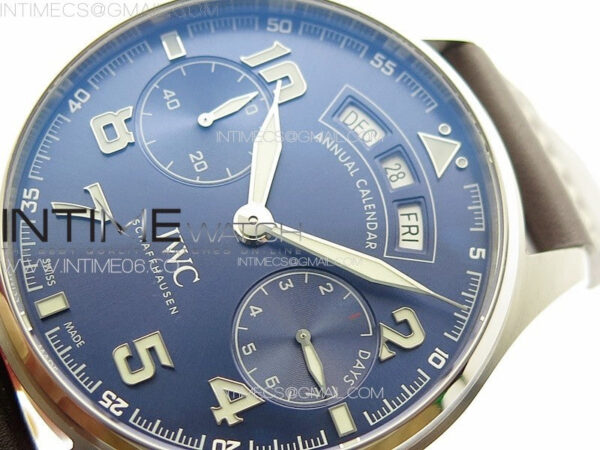 Big Pilot Annual Calendar SS IW5027 "Le Petit Prince" AZF 1:1 Best Edition Blue Dial on Black Leather Strap A52850 - Image 4