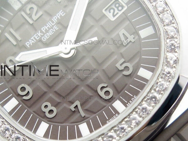 Aquanaut 5067A SS PPF 1:1 Best Edition Light Brown Textured Dial on Brown Rubber Strap AE23 (Free a box) - Image 5