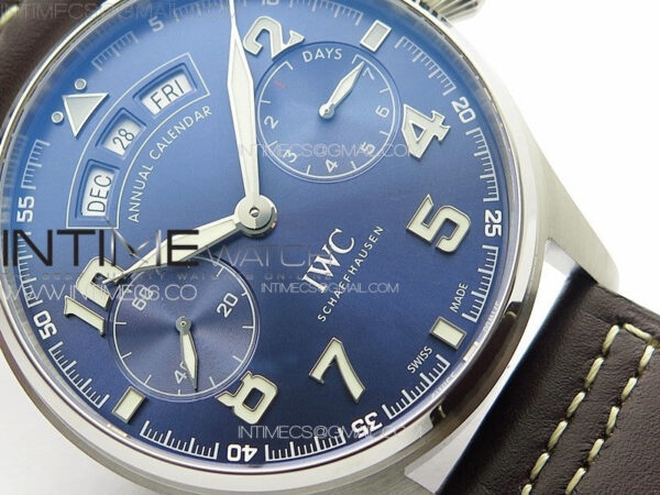 Big Pilot Annual Calendar SS IW5027 "Le Petit Prince" AZF 1:1 Best Edition Blue Dial on Black Leather Strap A52850 - Image 6