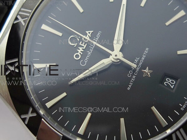 Constellation 131.33.41.21.03.001 SS TW Best Edition Black Dial On Black Gummy Strap A8500 - Image 6