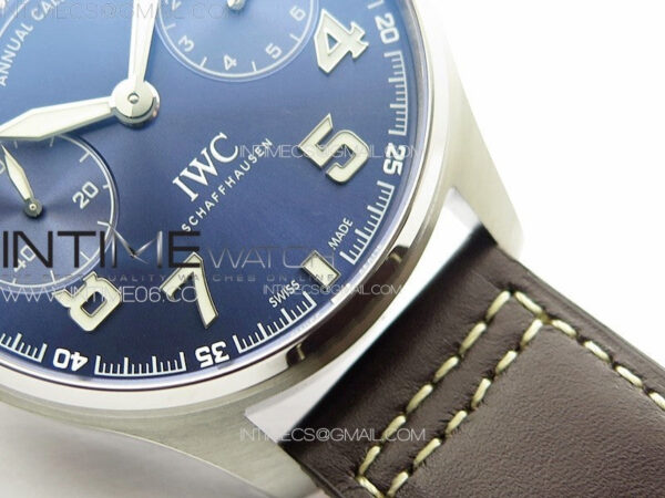 Big Pilot Annual Calendar SS IW5027 "Le Petit Prince" AZF 1:1 Best Edition Blue Dial on Black Leather Strap A52850 - Image 7