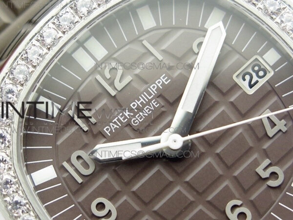 Aquanaut 5067A SS PPF 1:1 Best Edition Light Brown Textured Dial on Brown Rubber Strap AE23 (Free a box) - Image 7