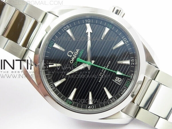 Aqua Terra 150M Master Chronometers VSF 1:1 Best Edition Black Dial Green second hand on SS Bracelet A8900 Super Clone - Image 3