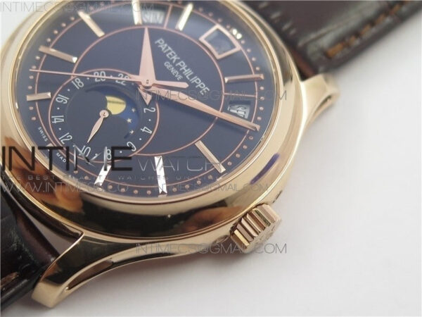 Annual Calendar Complications 5205R GRF RG Black dial on Brown leather strap - Image 3
