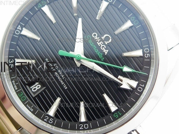 Aqua Terra 150M Master Chronometers VSF 1:1 Best Edition Black Dial Green second hand on SS Bracelet A8900 Super Clone - Image 7