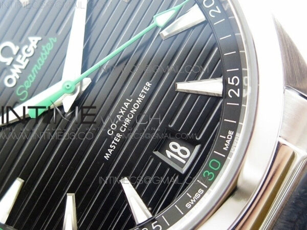 Aqua Terra 150M Master Chronometers VSF 1:1 Best Edition Black Dial Green second hand on SS Bracelet A8900 Super Clone - Image 10