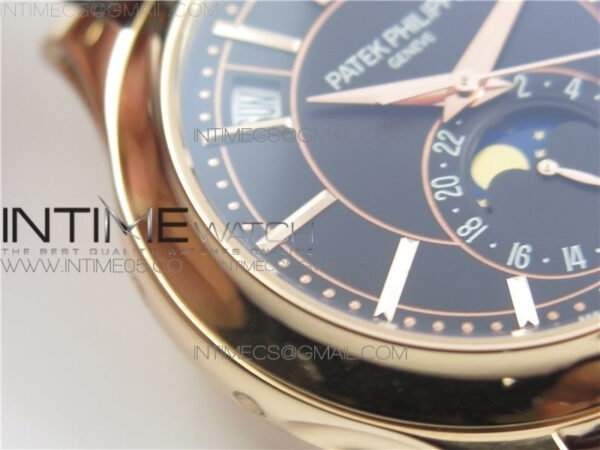 Annual Calendar Complications 5205R GRF RG Black dial on Brown leather strap - Image 6