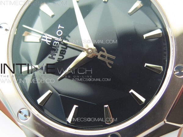 Classic Fusion Orlinski RG B50F 1:1 Best Edition Black Faceted Dial on Black Rubber Strap A2892 - Image 6