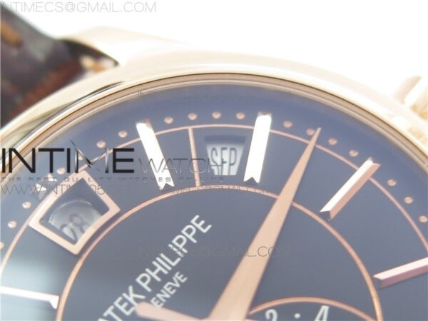 Annual Calendar Complications 5205R GRF RG Black dial on Brown leather strap - Image 8