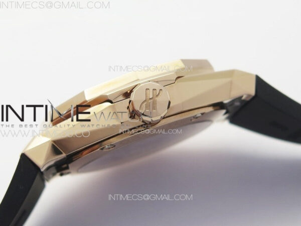Classic Fusion Orlinski RG B50F 1:1 Best Edition Black Faceted Dial on Black Rubber Strap A2892 - Image 8