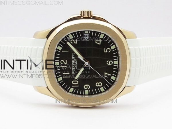 Aquanaut 5167R RG ZF 1:1 Best Edition Brown Dial on White Rubber Strap 324CS (Free box) - Image 3