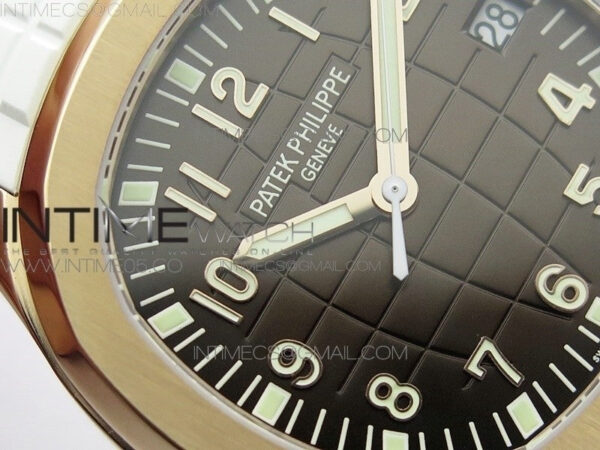 Aquanaut 5167R RG ZF 1:1 Best Edition Brown Dial on White Rubber Strap 324CS (Free box) - Image 7