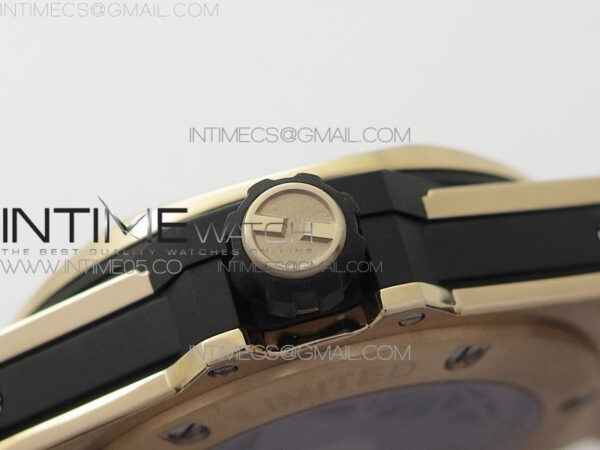 Big Bang Sang Bleu RG Ti Crystal Case Bezel WWF 1:1 Best Edition Black Skeletonal Dial On Black Gummy Strap Asian HB1213 V2 - Image 9