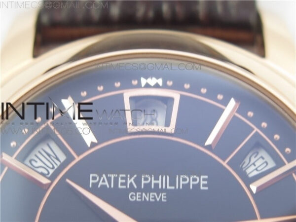 Annual Calendar Complications 5205R GRF RG Black dial on Brown leather strap - Image 10