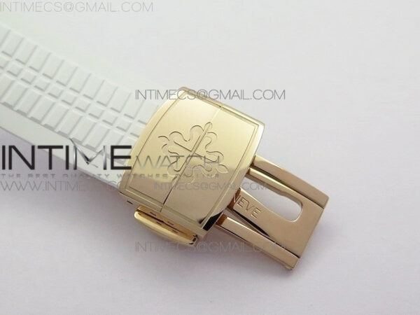 Aquanaut 5167R RG ZF 1:1 Best Edition Brown Dial on White Rubber Strap 324CS (Free box) - Image 11