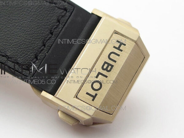 Big Bang Sang Bleu RG Ti Crystal Case Bezel WWF 1:1 Best Edition Black Skeletonal Dial On Black Gummy Strap Asian HB1213 V2 - Image 12