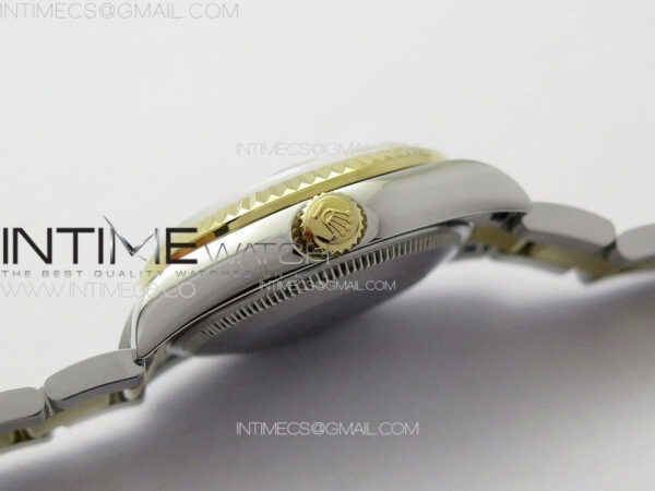 DateJust 31mm 72610 SS/YG APSF Best Edition Black Dial Crystals Markers on Oyster Bracelet A2824 - Image 11