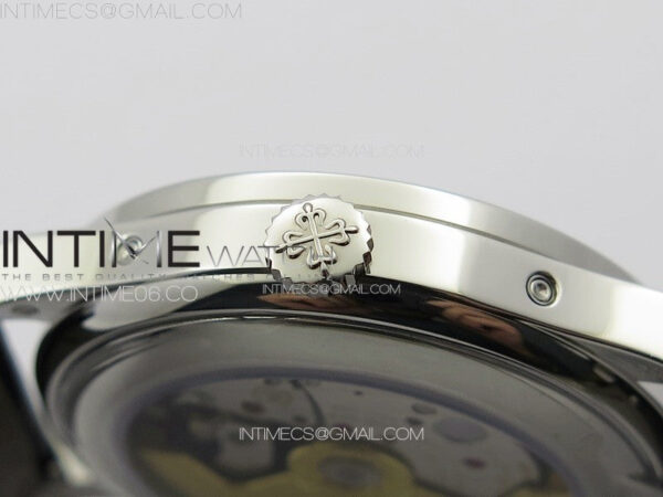 Annual Calendar Moonphase 5396 SS PPF 1:1 Best Edition White Dial on Black Leather Strap PPF324 - Image 11