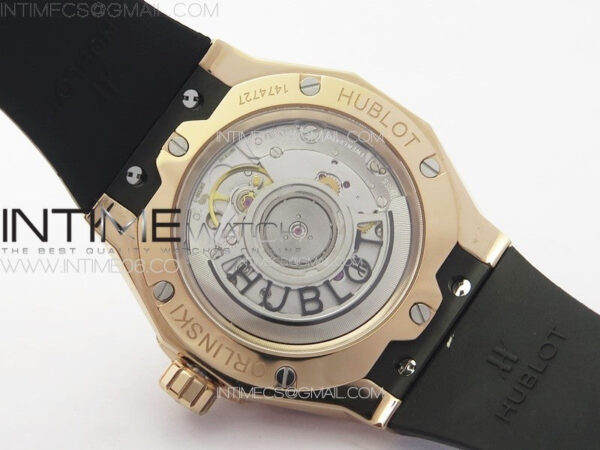 Classic Fusion Orlinski RG B50F 1:1 Best Edition Black Faceted Dial on Black Rubber Strap A2892 - Image 17