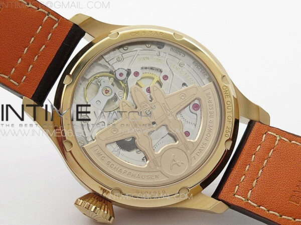 Big Pilot Annual Calendar RG IW5027 AZF 1:1 Best Edition Brown Dial on Brown Leather Strap A52850 - Image 21