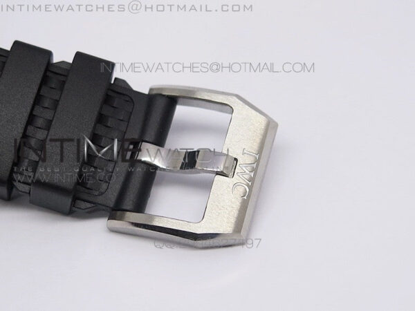 Aquatimer Costeau Diver Chrono SS Black Dial on Black Rubber Strap A7750 - Image 6