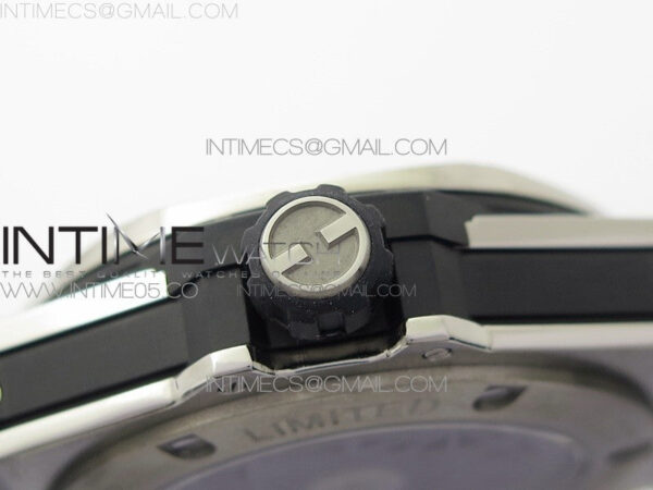 Big Bang Sang Bleu Ti Crystal  And Case WWF 1:1 Best Edition Black Skeletonal Dial On Black Gummy Strap Asian HB1213 V2 - Image 9