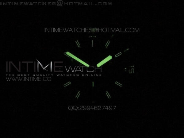 Aquatimer Costeau Diver Chrono SS Black Dial on Black Rubber Strap A7750 - Image 10