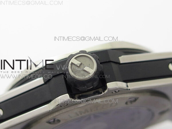 Big Bang Sang Bleu Ti Crystal  And Case WWF 1:1 Best Edition Black Skeletonal Dial On Black Gummy Strap Asian HB1213 V2 - Image 12