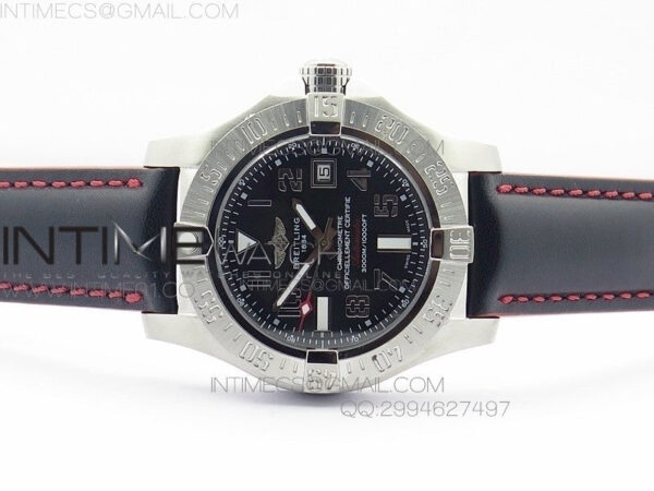 AVENGER II SEAWOLF SS BLACK DIAL ON BLACK NYLON STRAP A2836 - Image 3