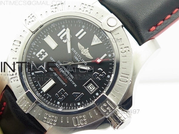 AVENGER II SEAWOLF SS BLACK DIAL ON BLACK NYLON STRAP A2836 - Image 4