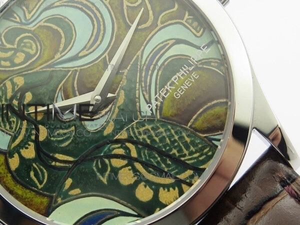 Classic 5077P-102 SS Case FLF Best Edition Real Enamel Dial 2 Brown Leather strap Cal.240 - Image 6