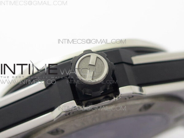 Big Bang Sang Bleu Ti Crystal Bezel WWF 1:1 Best Edition Blue Skeletonal Dial On Blue Gummy Strap Asian HB1213 V2 - Image 9