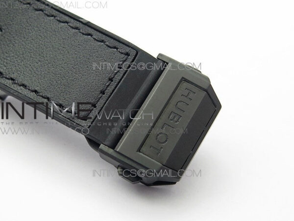 Big Bang Sang Bleu DLC Ti WWF 1:1 Best Edition Black Skeletonal Dial On Black Gummy Strap Asian HB1213 V2 - Image 11