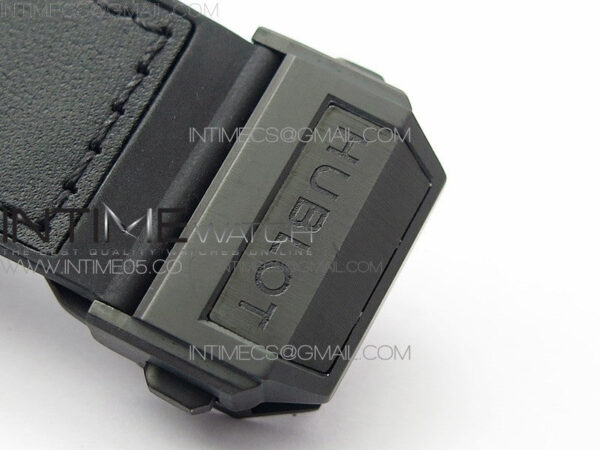Big Bang Sang Bleu DLC Ti WWF 1:1 Best Edition Black Skeletonal Dial On Black Gummy Strap Asian HB1213 V2 - Image 12