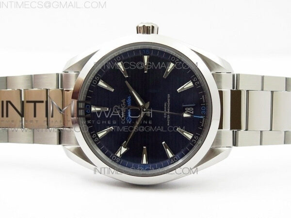 Aqua Terra 150M Master Chronometers VSF 1:1 Best Edition Deep Blue Dial Silver Hand on SS Bracelet A8900 Super Clone - Image 5