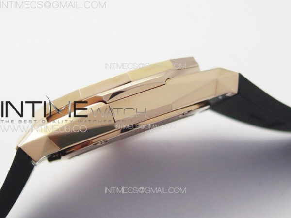 Classic Fusion Orlinski RG B50F 1:1 Best Edition White Faceted Dial on White Rubber Strap A2892 - Image 10