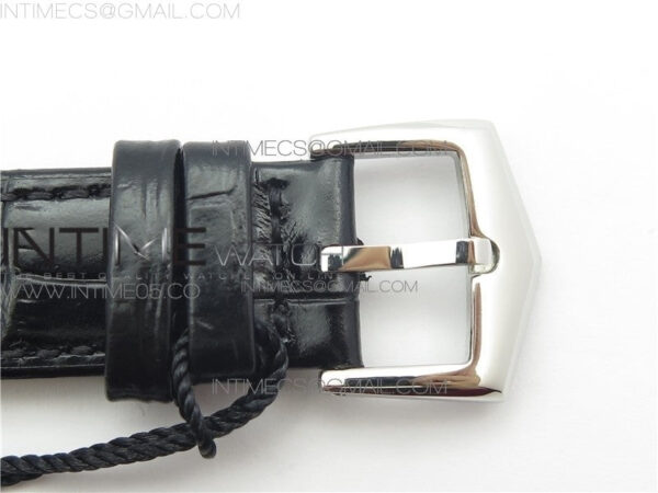 Calatrava Azulejos SS 5089G-62 FL Enamel Dial on Black Leather Strap - Image 13