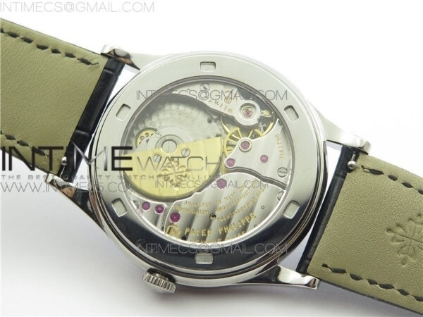 Calatrava Azulejos SS 5089G-62 FL Enamel Dial on Black Leather Strap - Image 18