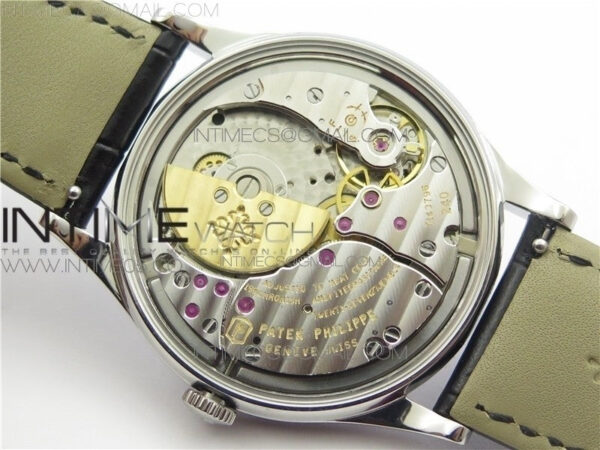 Calatrava Azulejos SS 5089G-62 FL Enamel Dial on Black Leather Strap - Image 20
