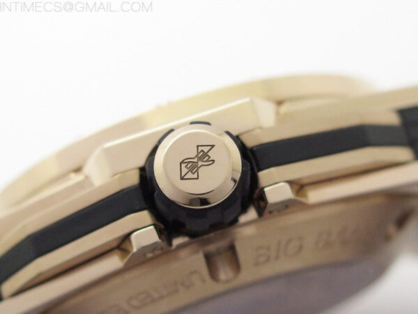 Big Bang Sang Bleu chrono RG B50 Black Skeletonal Dial On Black Gummy Strap Asian 7750 - Image 10