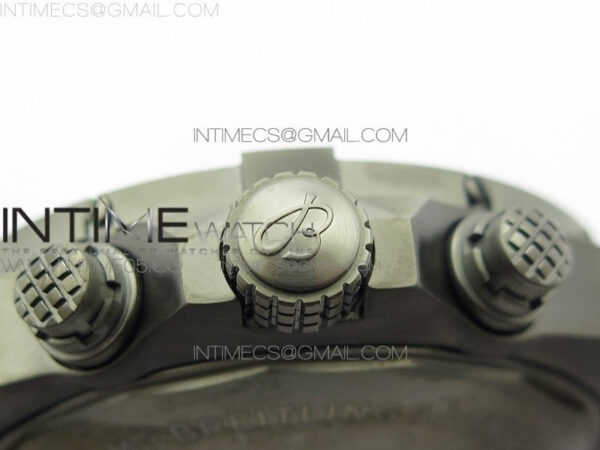 Avenger Bandit V13317 Titanium DLC B50 Best Edition Blue Dial Numbers Makers on Blue Nylon strap A7750 - Image 10