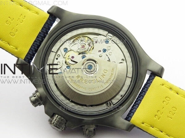 Avenger Bandit V13317 Titanium DLC B50 Best Edition Blue Dial Numbers Makers on Blue Nylon strap A7750 - Image 18