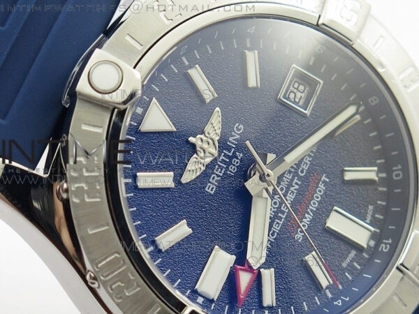 Avenger GMT SS Blue Sticks Marker Dial on Rubber strap A2836 - Image 6