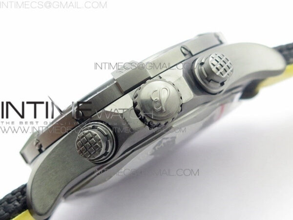 Avenger Bandit V13317 Titanium DLC B50 Best Edition Black Dial Numbers Makers on Black Nylon strap A7750 - Image 9