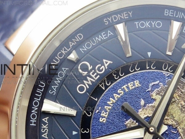 Aqua Terra 150M 43mm 24 VSF 1:1 Best Edition Blue Dial on Blue Rubber Strap A8938 Super Clone - Image 9