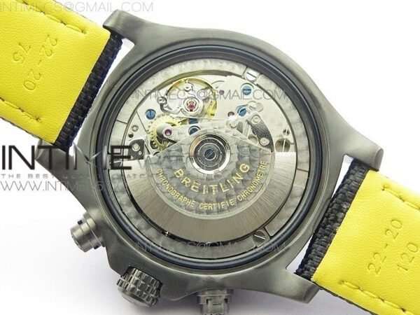 Avenger Bandit V13317 Titanium DLC B50 Best Edition Black Dial Numbers Makers on Black Nylon strap A7750 - Image 18