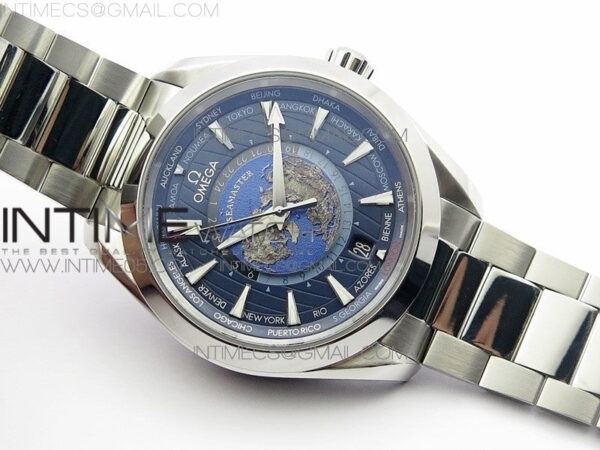 Aqua Terra 150M 43mm 24 VSF 1:1 Best Edition Blue Dial on SS Bracelet A8938 Super Clone - Image 2